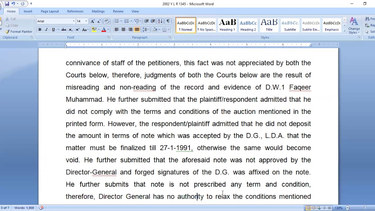 CASE LAW: LAHORE DEVELOPMENT AUTHORITY  Vs MUHAMMAD QASIM KHAN   2002 Y L R 1345 [Lahore]