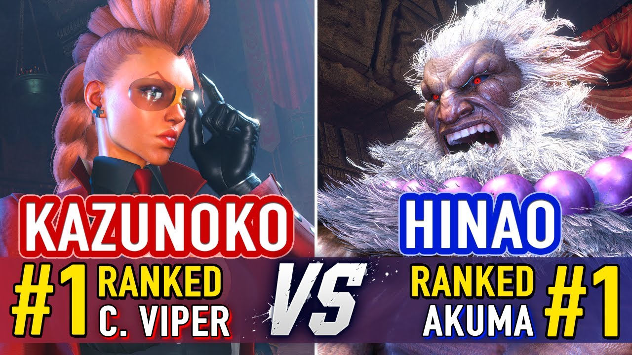 SF6 🤜 KAZUNOKO (#1 Ranked C. Viper) vs HINAO (#1 Ranked Akuma) 🤛 SF6 High Level Gameplay