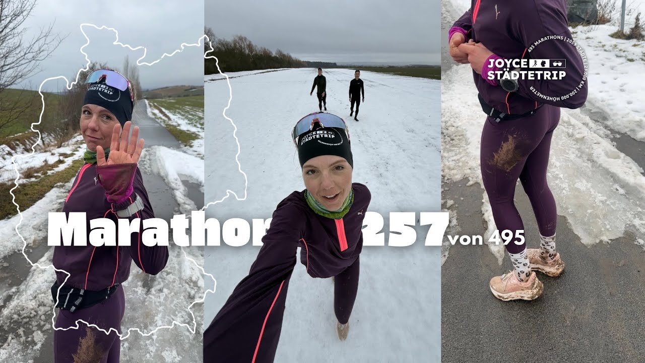 Marathon Nr. 257 – Eisbad, Matschparty & ein tapferer Erstling