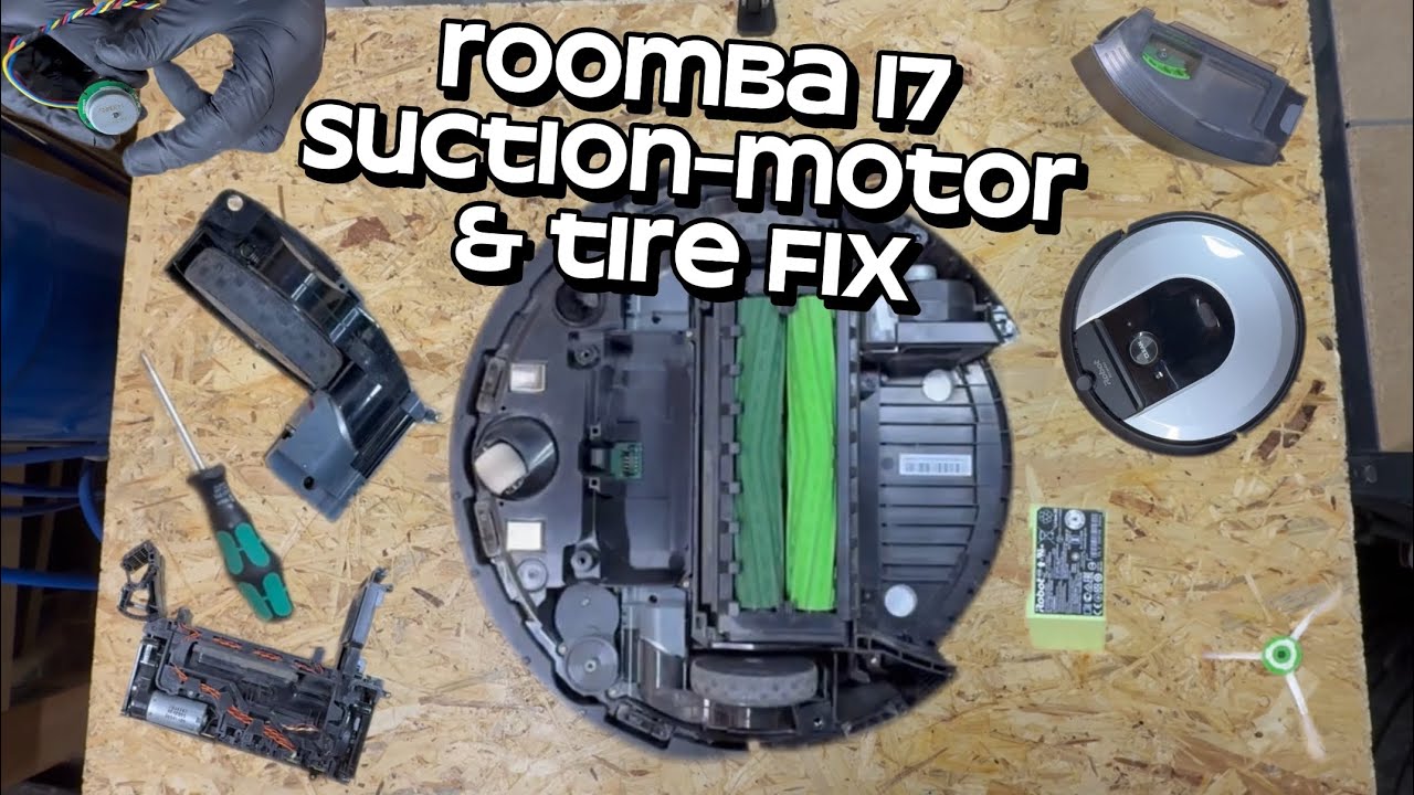 Roomba i7 error 26 permanent fix & tire replacement