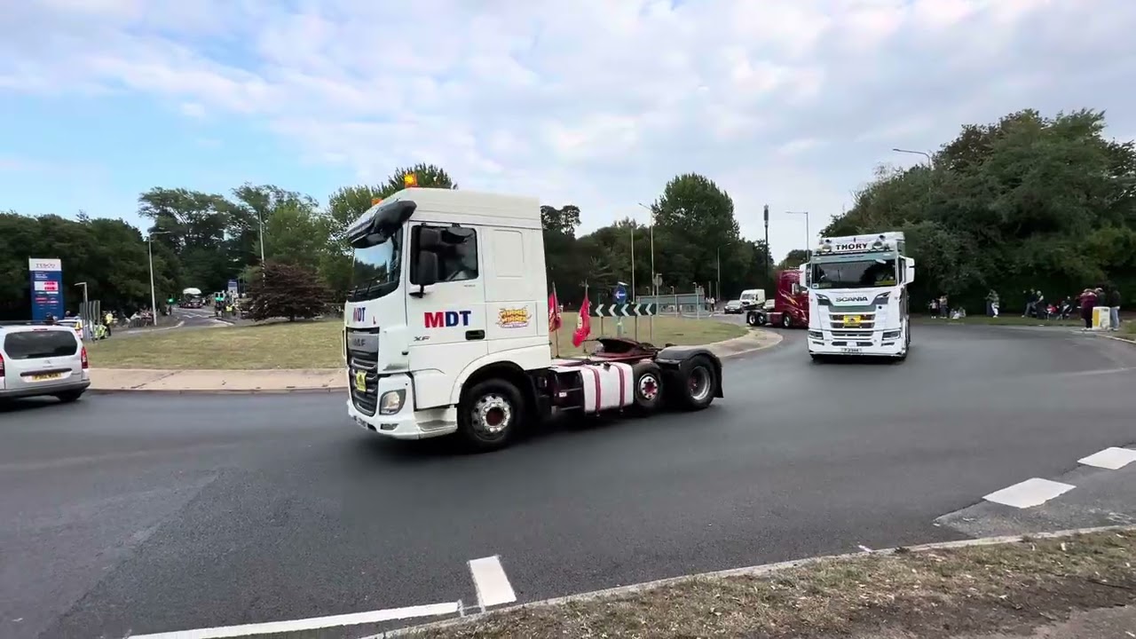 East coast truckers leaving pleasurewood hills 24/08/25 🥳🥳👌