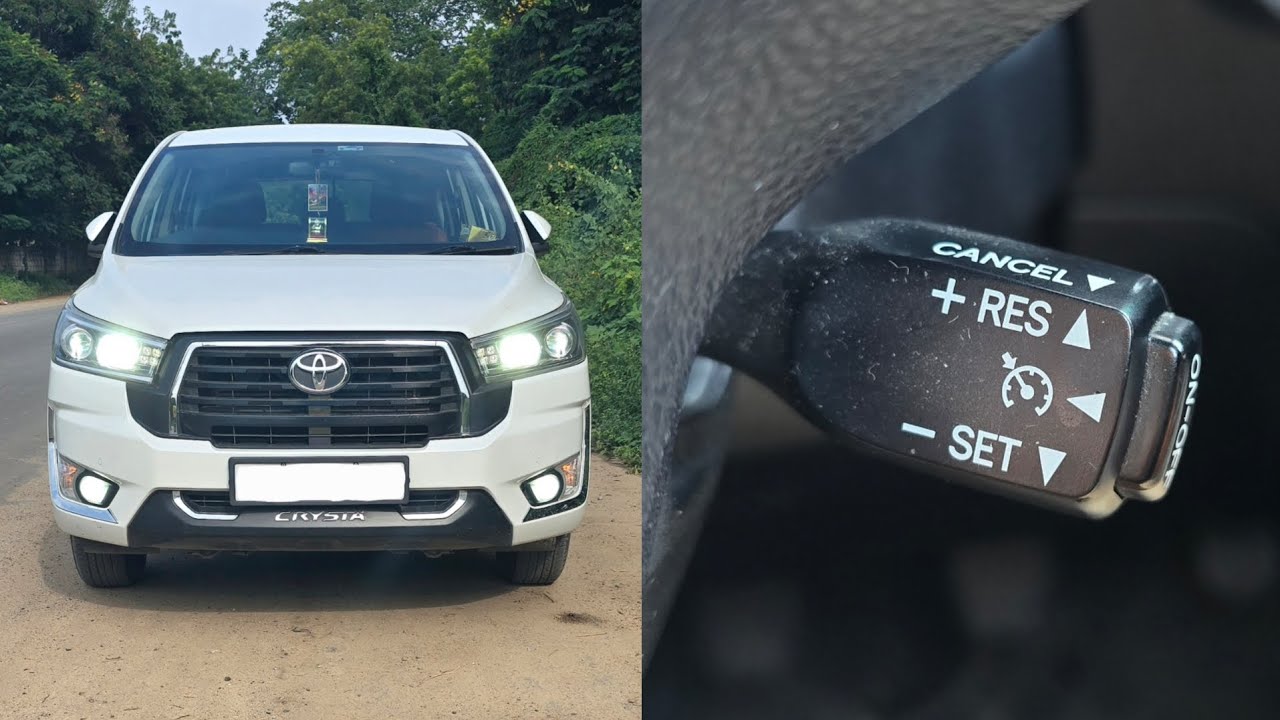 How to use cruise control in Toyota Innova Crysta 