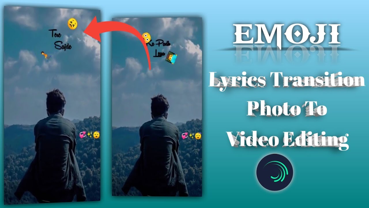 How To Make Emoji Lyrics Video Edit | Alight Motion Lyrics Video Editing | Skar tutorial