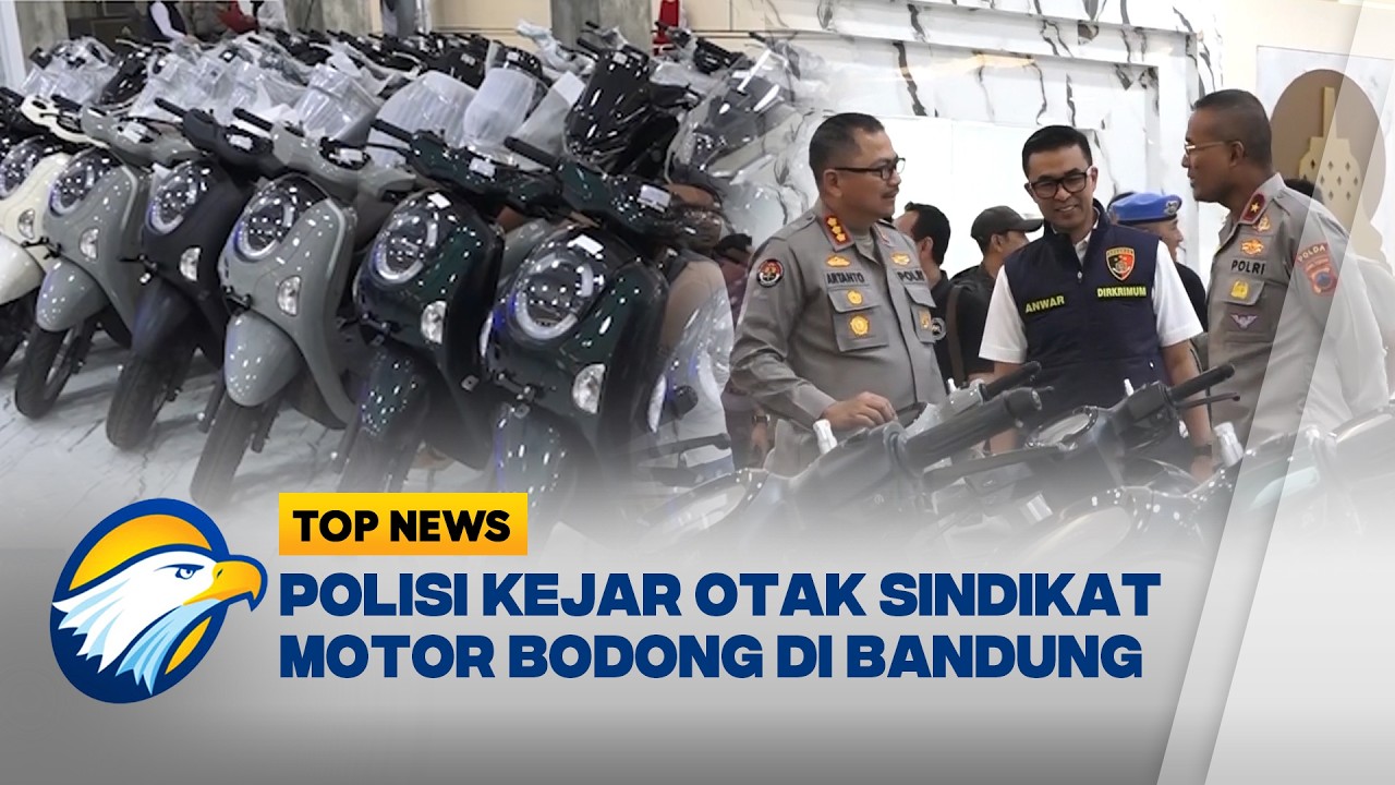 Polisi Bongkar Jaringan Penadah Motor Kredit di Bandung - [Top News]