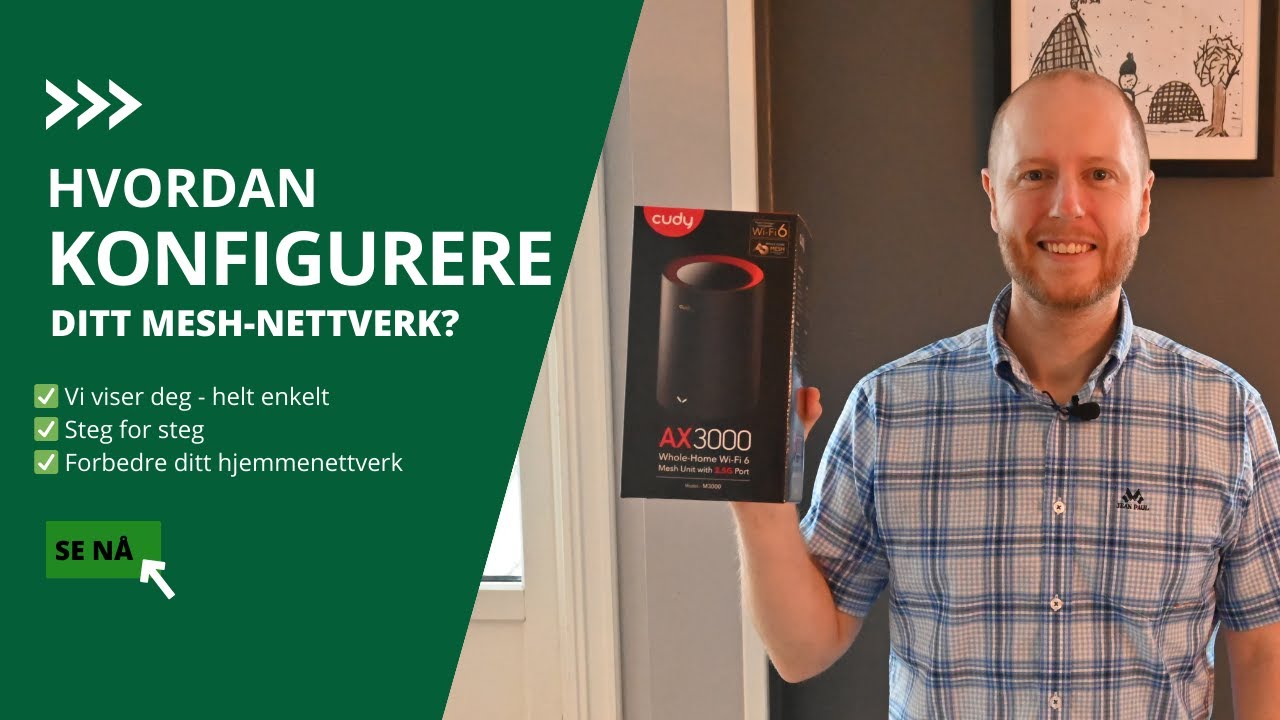CUDY M3000 - Mesh nettverk som gir deg bedre WiFi i HELE boligen