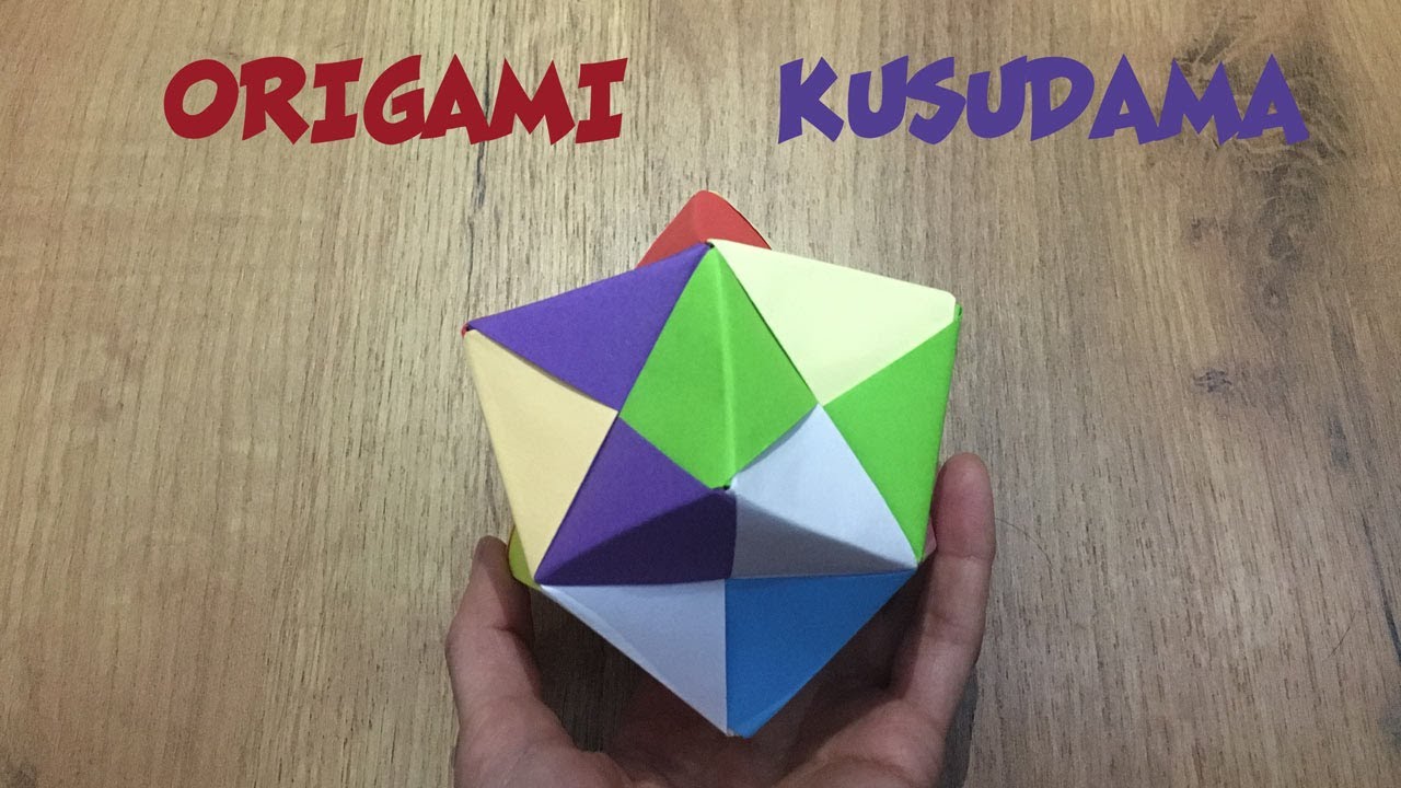 How to Make Origami Kusudama! Step by Step!