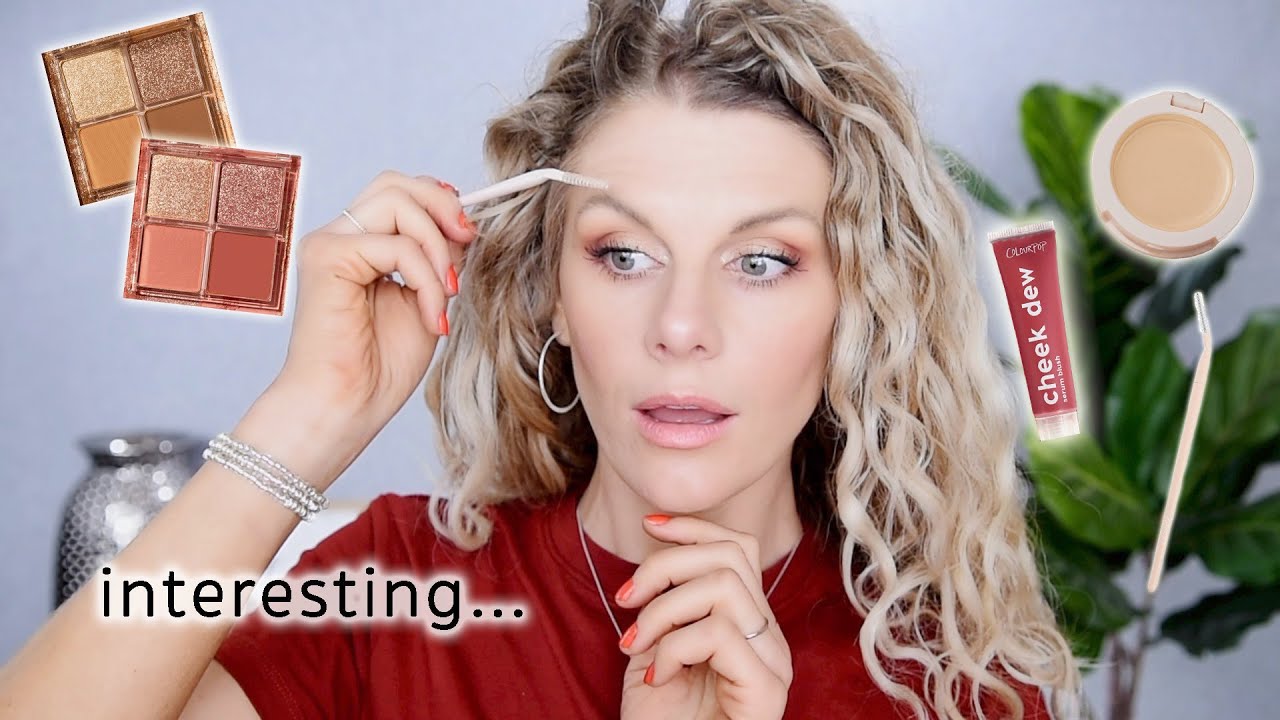 Feathered Brows, Dewy Cheeks & Eyeshadow Quads