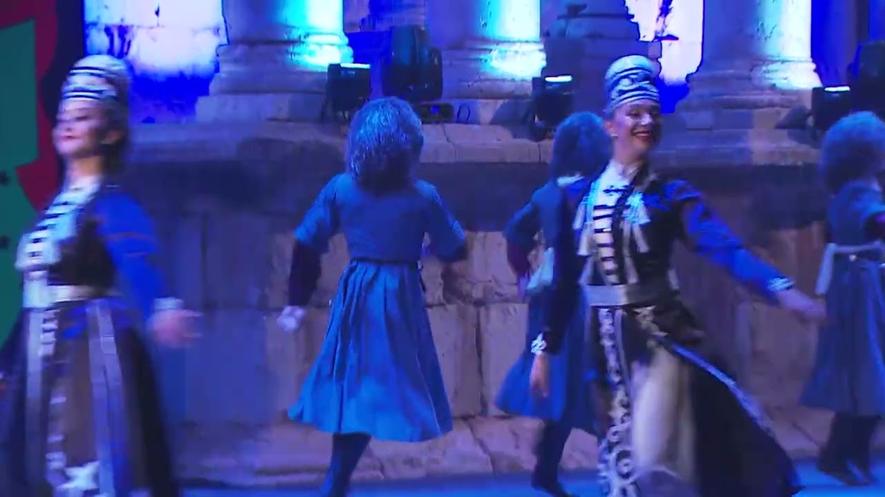 НыбжьыщIэ Хасэ Адыгэ Къафэ Гуп Мэздэгу - Al Jeel Al Jadeed - Mazdagu Dance Jerash Festival 2022