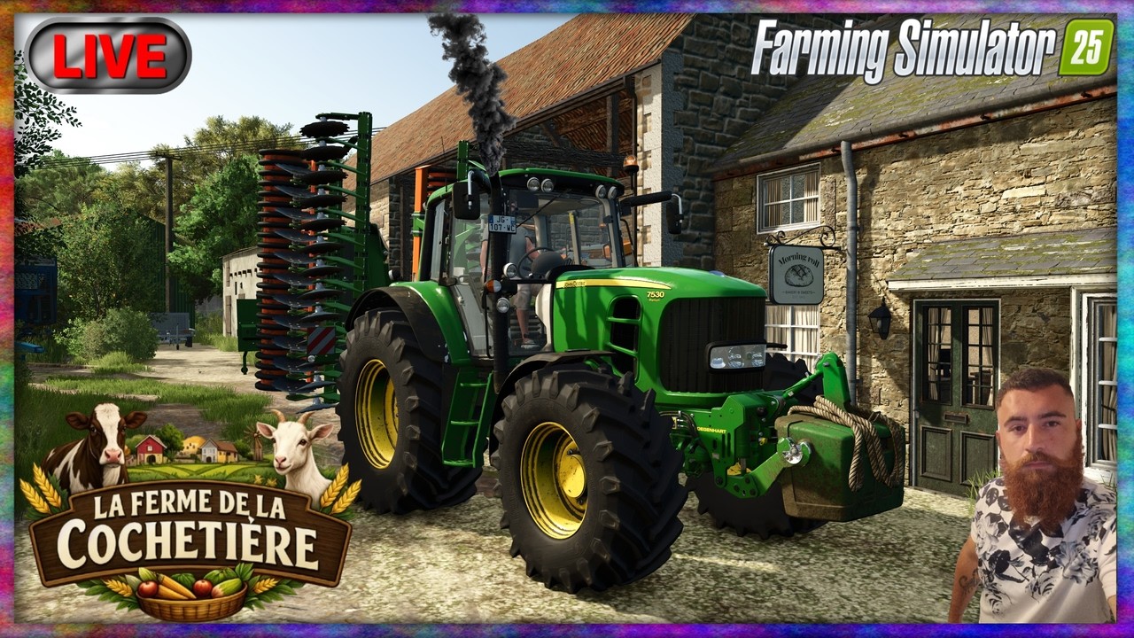🔴🐐LA FERME DE LA COCHETIERE🐂DÉCHAUMAGE, SEMIS ET JOSÉ AU BETTERAVES ! 😀 FARMING SIMULATOR 25 !