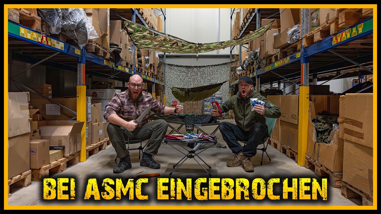 24h Übernachtung in Outdoor-Gear Lagerhalle - Bushcraft Outdoor Survival