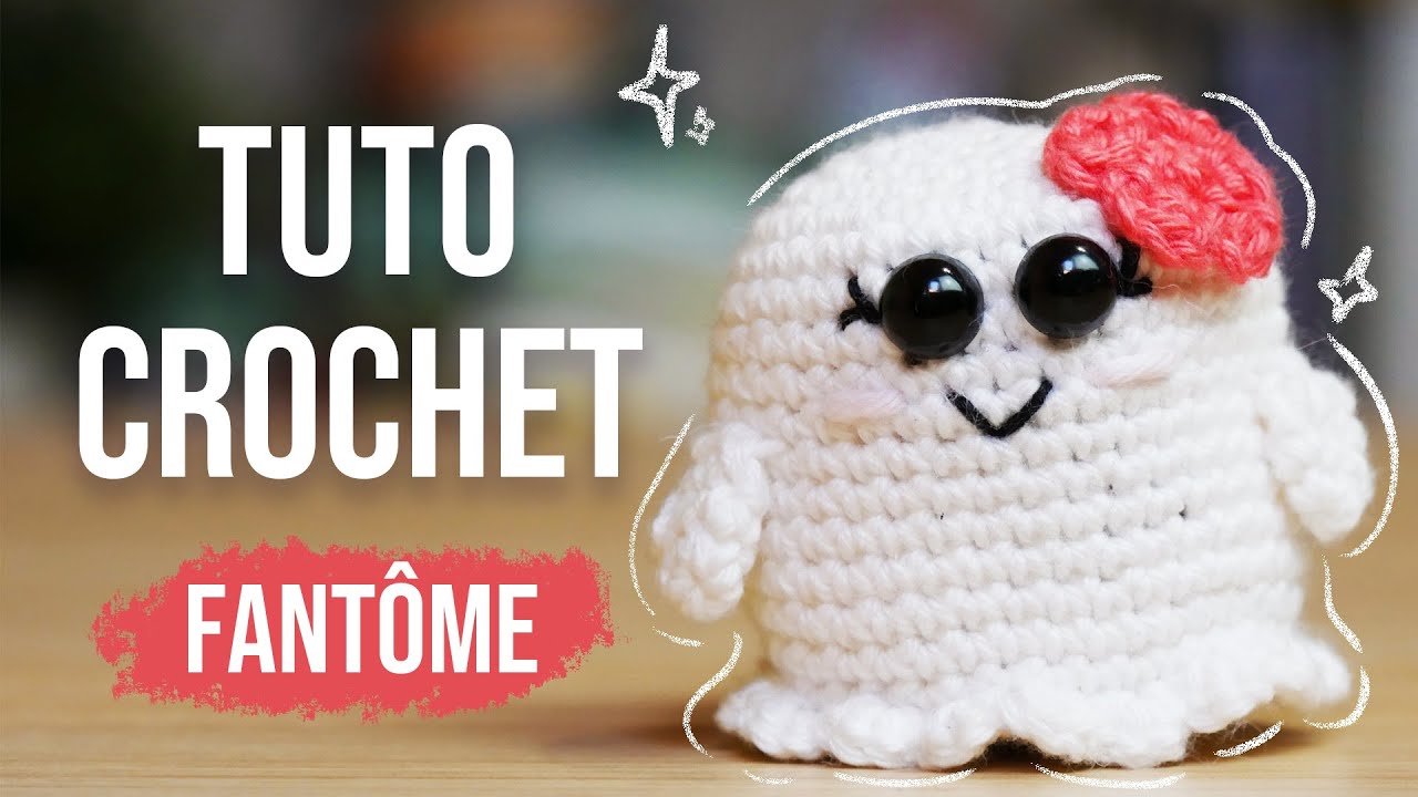 Petit fantôme au crochet, tuto amigurumi rapide et facile