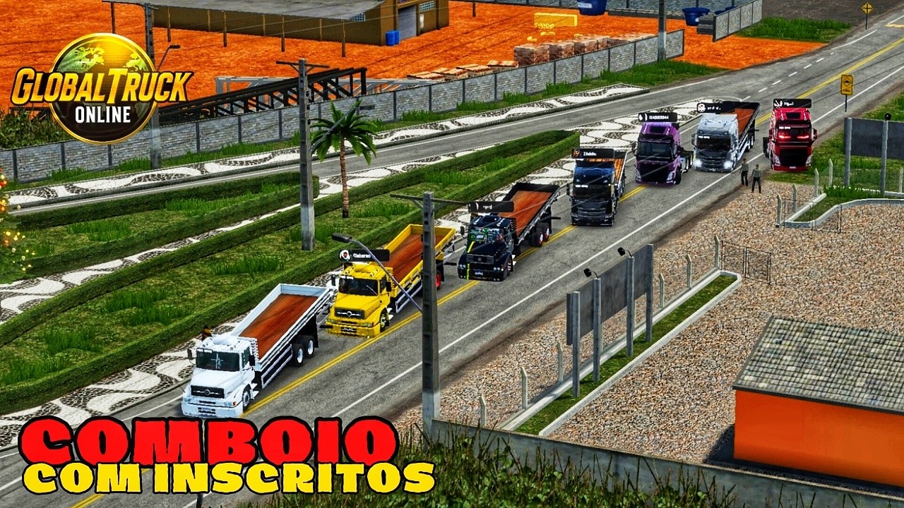 comboio com inscritos no global truck online