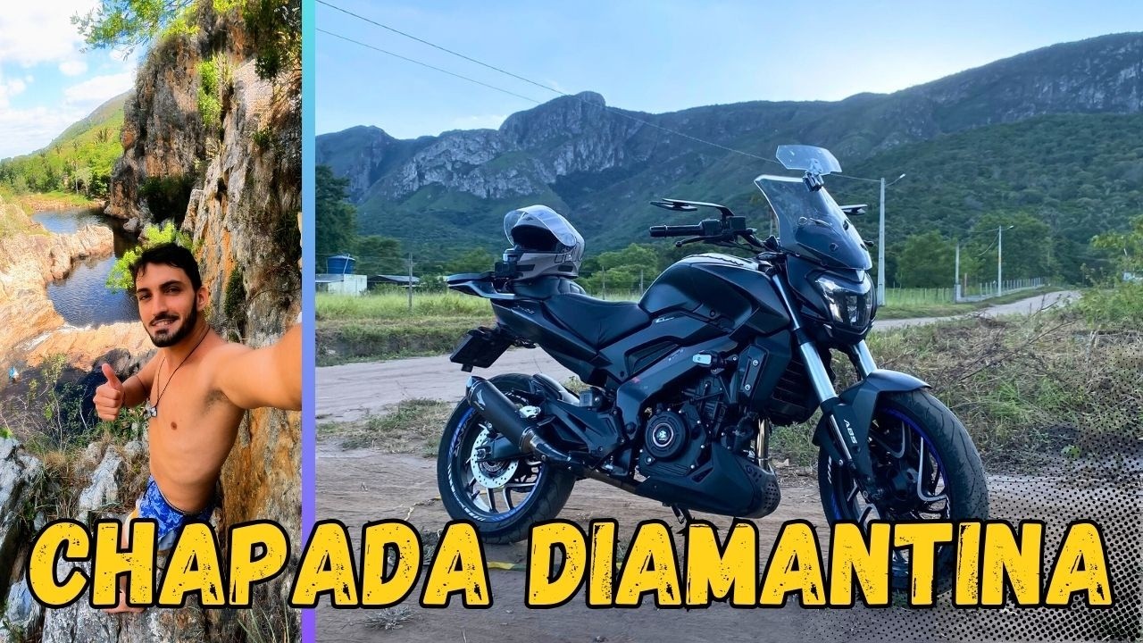 Bajaj Dominar400 pela Chapada Diamantina, Cachoeira Paulista, só paisagem bonita 😍🌳