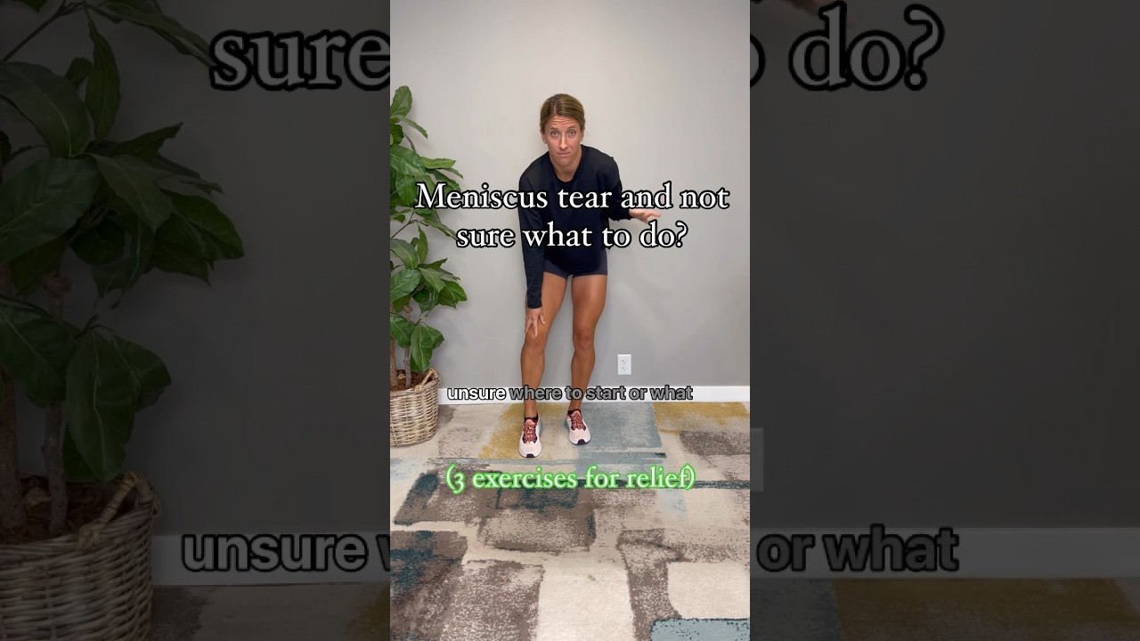 3 exercises to help heal a degenerative meniscus tear
