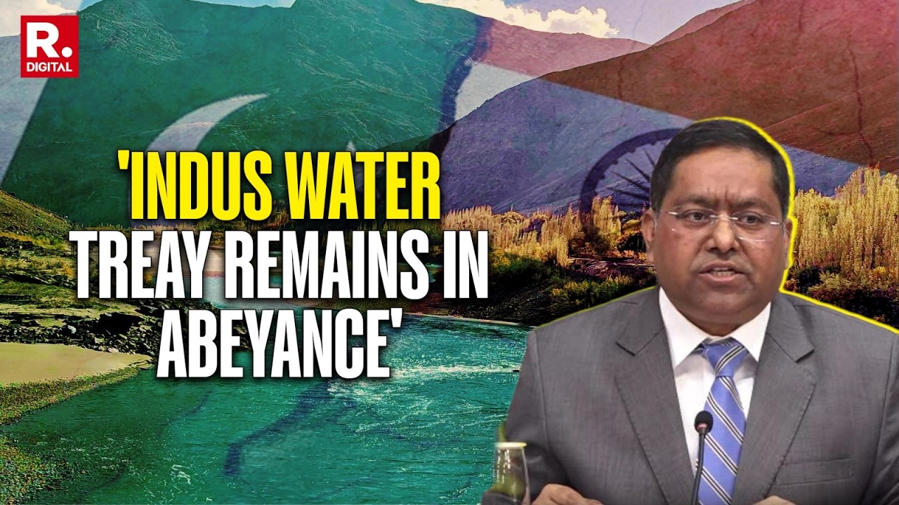 'Indus Water Treay Remains In Abeyance': MEA Tells Pakistan To End Terror Support