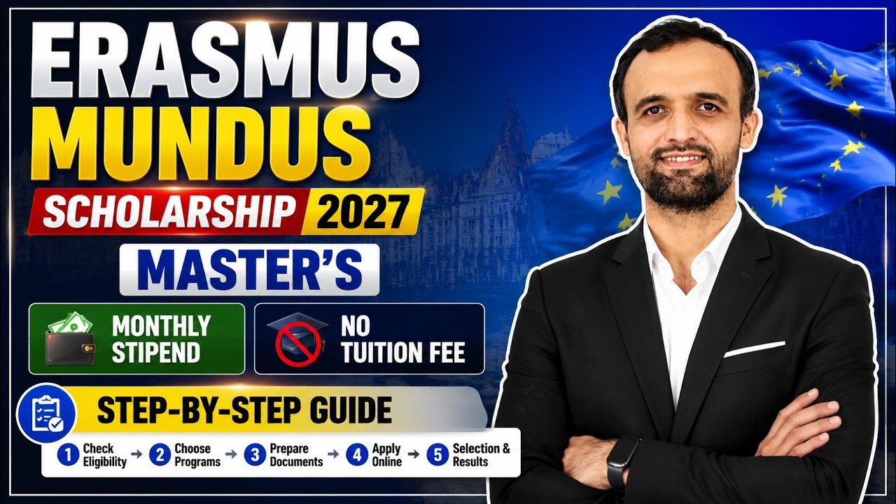 Erasmus Mundus Scholarship 2027 for Pakistani Students | Fully Funded Master's in Europe