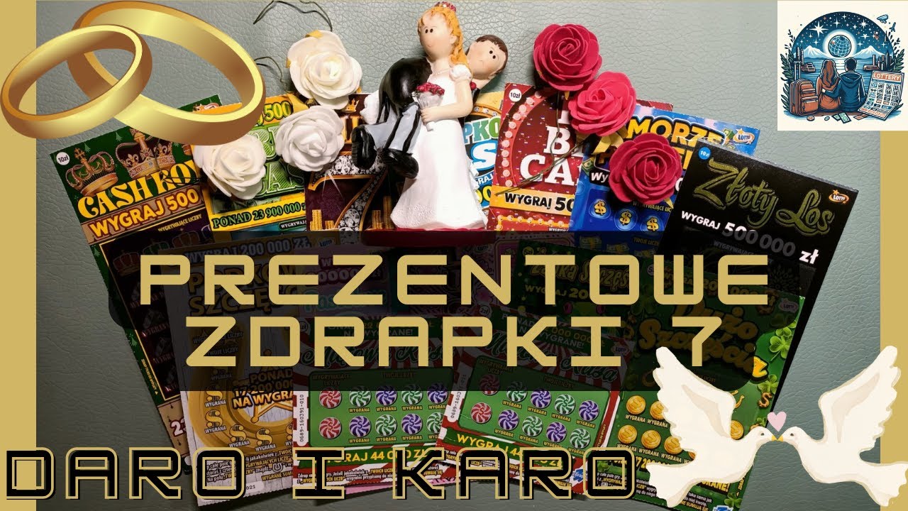 Daro i Karo. 💑. Ślubne zdrapki prezentowe od córusi Elizy 💲💰. ODC #159 🩷👰💕