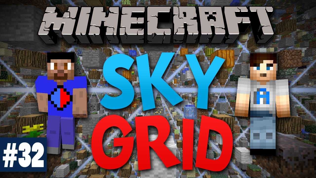 Minecraft SKY GRID #32 «THE WITHER!» с Викстаром и Али А. (Minecraft Skygrid Survival)