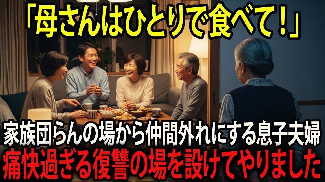 「母さんの飯はないよ」私が作ったのに家政婦扱いした息子夫婦と夫から仲間外れにされたので私も実家に帰りました。