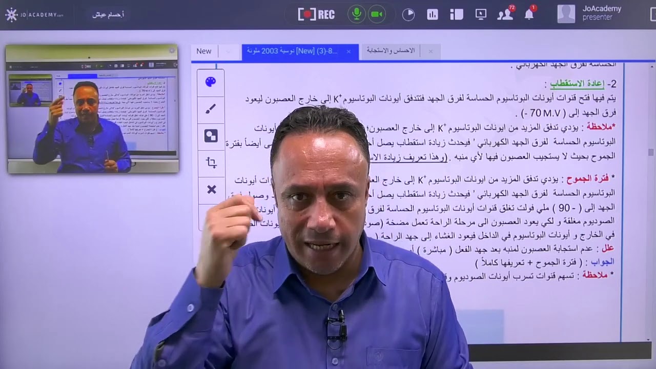 مقدمة السيال العصبي احياء مع الاستاذ حسام عياش
