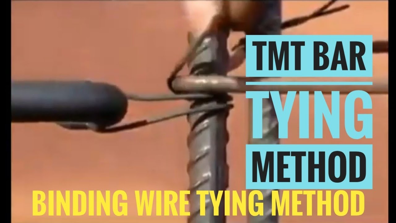 TMT Reinforcement steel Binding wire tying method