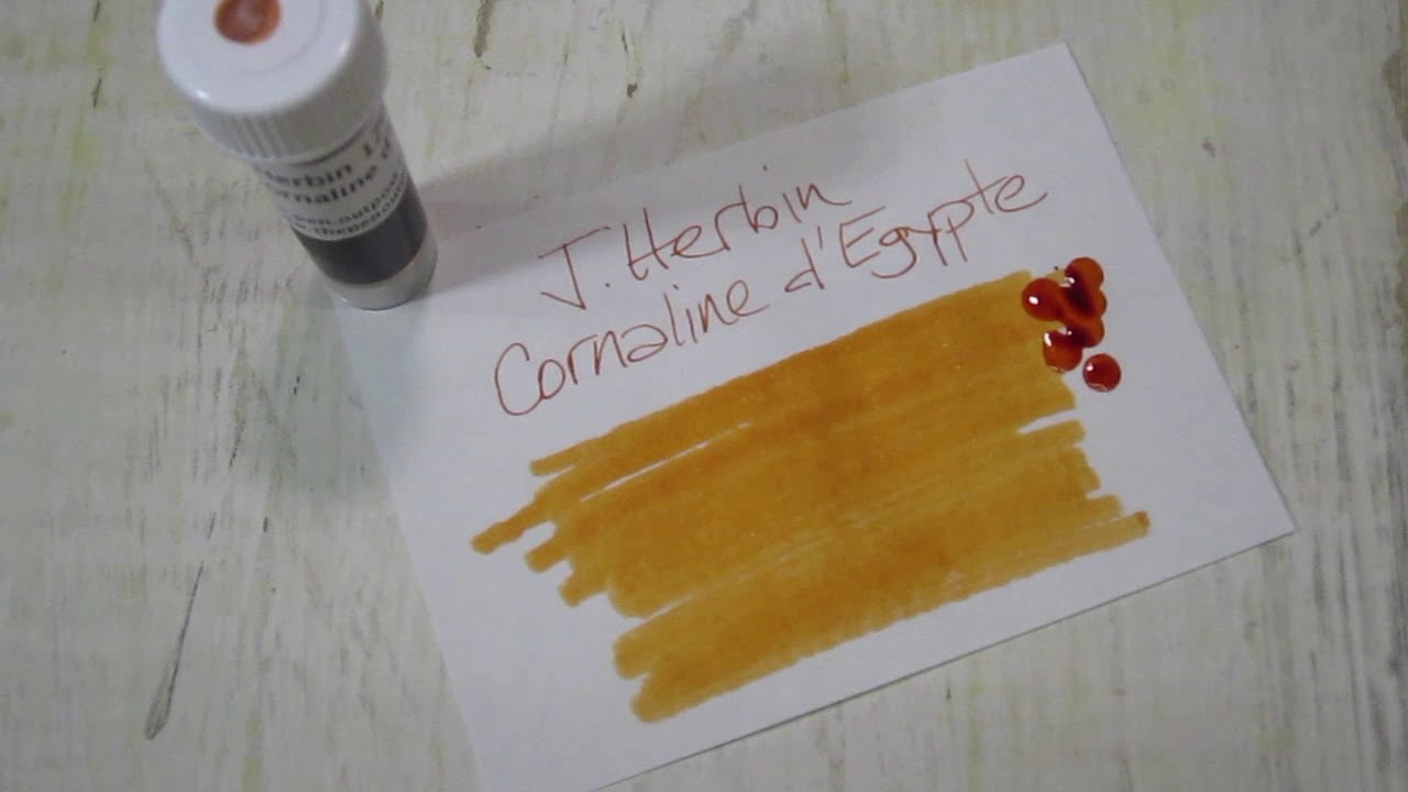 J.Herbin 1798 Cornaline d'Egypte writing sample