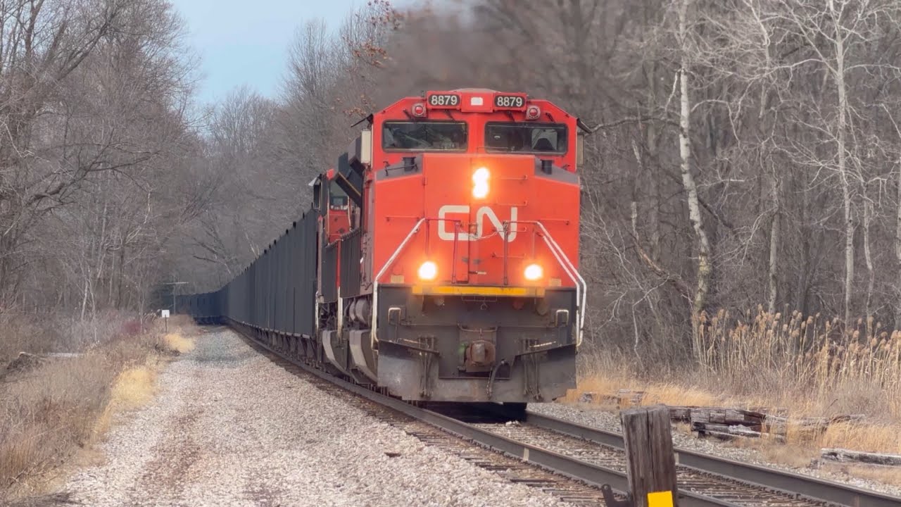 Bessemer and Lake Erie Iron Ore train. Southbound. West Springfield, PA. March 7, 2026.