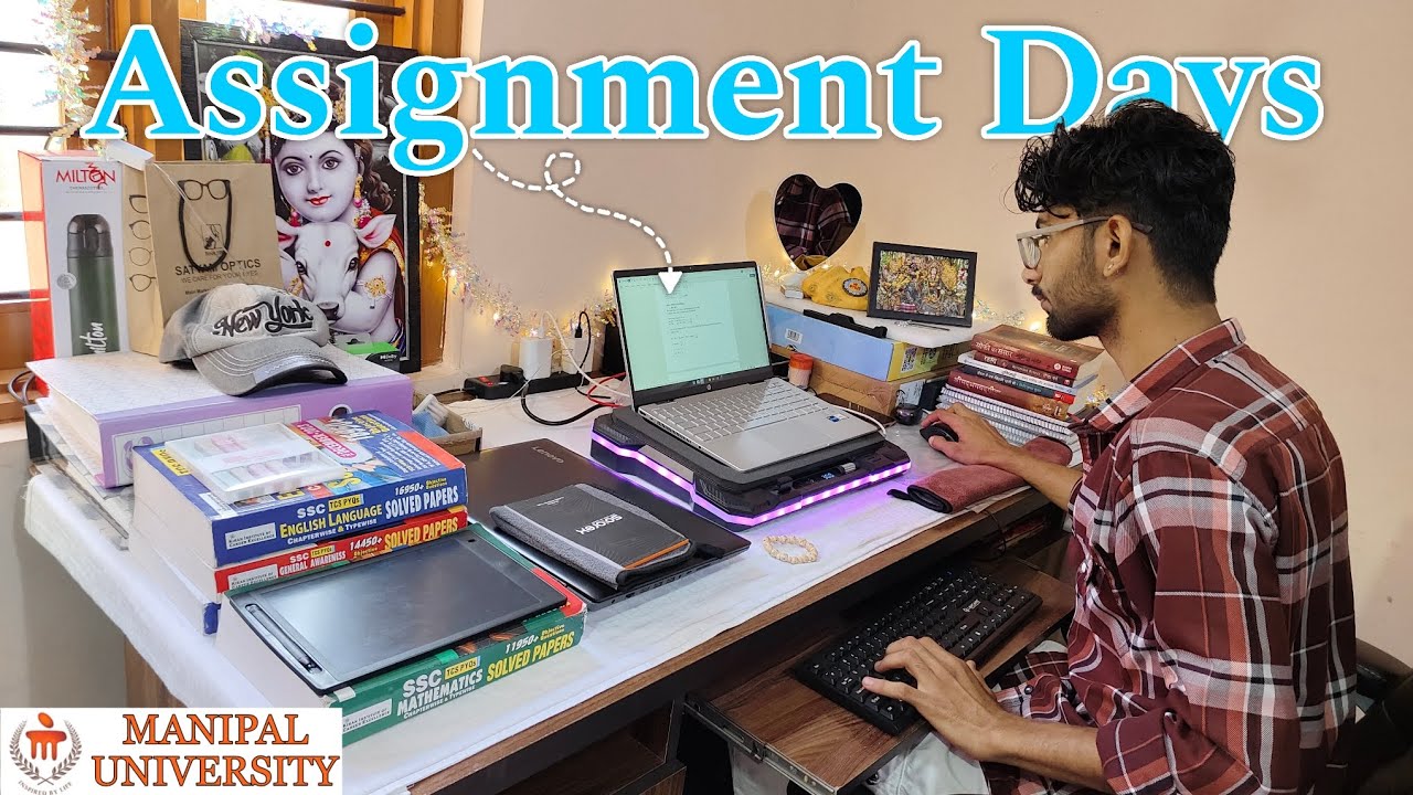 Assignment Days - Manipal University Jaipur | Productive Study Vlog