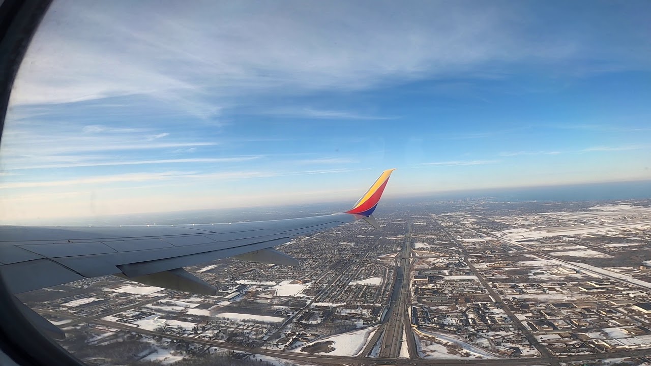 Taking off from Milwaukee  ( MKE )  Southwest Airlines