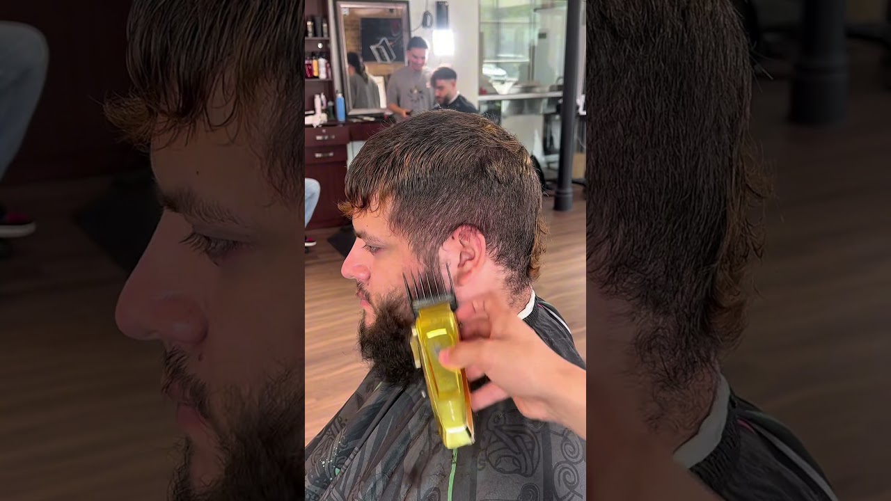 Crazy transformation 🤯 #chicago #barber #transformation #barbertutorials