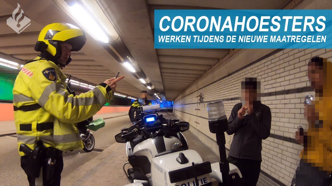 CORONAHOESTERS | Politie aan het werk tijdens de nieuwe maatregelen | Jan-Willem & Dennis