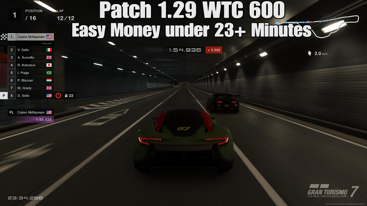 Gran Turismo 7 | Patch 1.30 WTC 600 - Easy Money Under 23+ Minutes & DP-100 VGT PP578