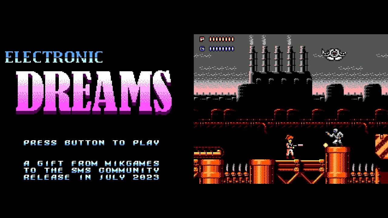 Electronic Dreams (Homebrew) SEGA Master System - Walkthrough (All Weapons + 2 Endings)