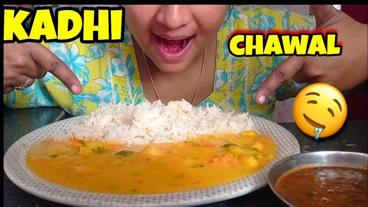 EATING KADI CHAWAL WITH EXTRA CHILLIES🌶️🌶️🌶️ CHALLENGE | CAN I FINISH KADI CHAWAL IN 7 MINUTES 🫨😆