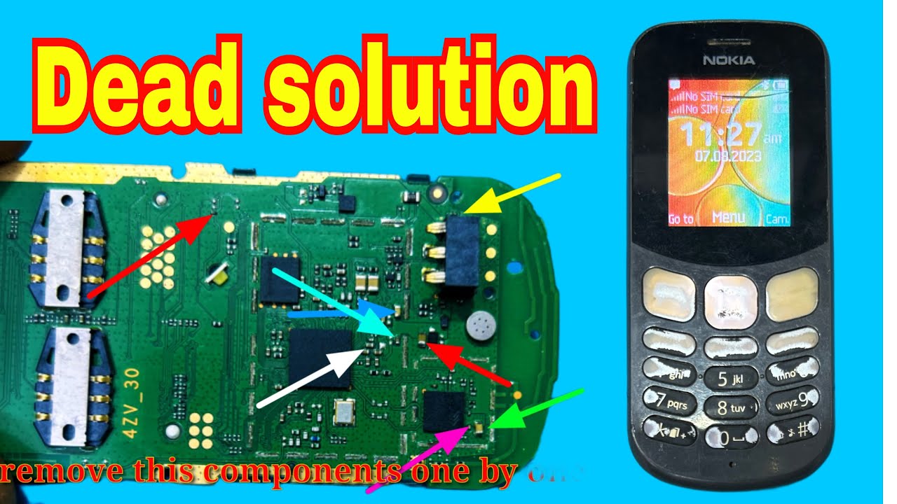Nokia 130 ta 1017 dead board short solution / board short 100% working solution