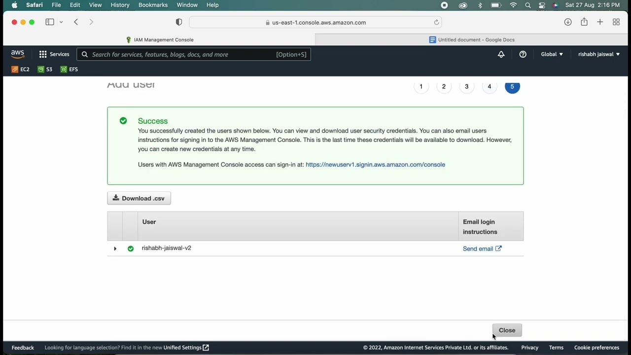 Iam Users & Groups Hands on