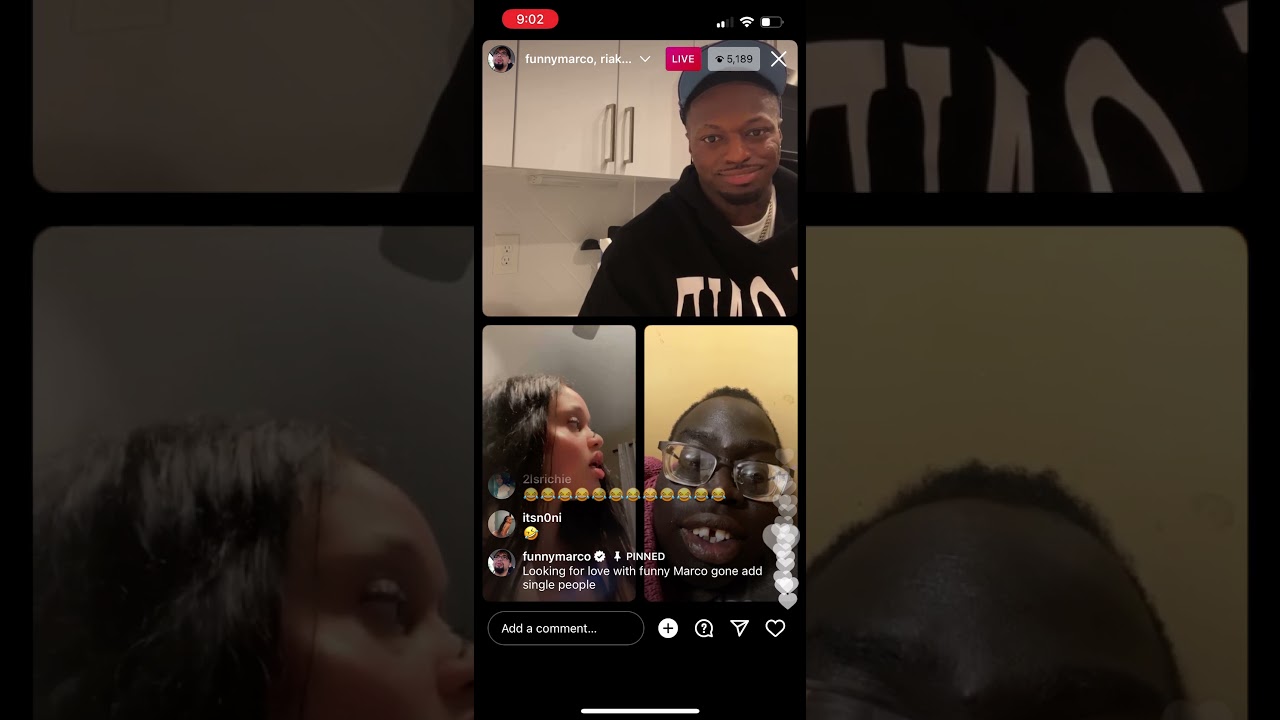 Funny Marco/Dontcallmewhitegirl IG LIVE Hilarious, guy rates sis 5 1/2 and gets incinerated