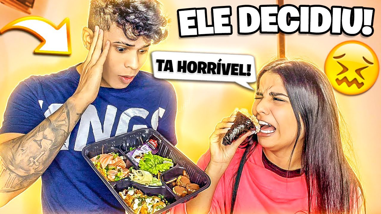 MEU NAMORADO DECIDIU O QUE EU VOU COMER!!! *não é possível* 🤢
