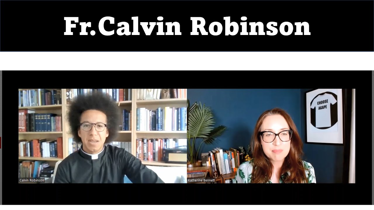 Fr.Calvin Robinson in conversation with Katherine at Choose Agape