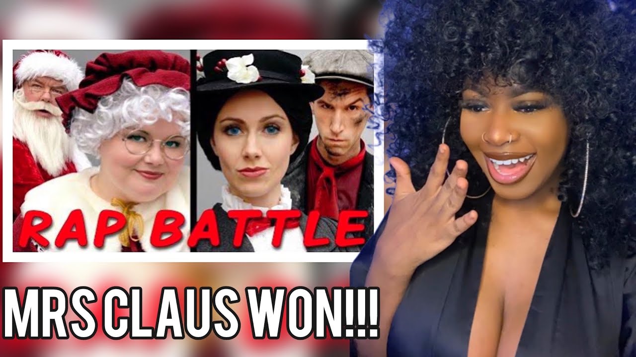 FIRST TIME REACTING TO | MRS CLAUS VS. MARY POPPINS - PRINCESS RAP BATTLES - REACTION