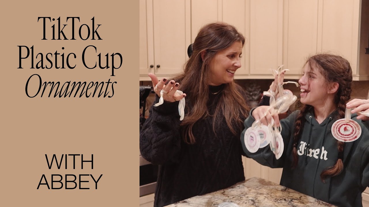 TikTok Plastic Cup Ornaments with Abbey | Holly Furtick