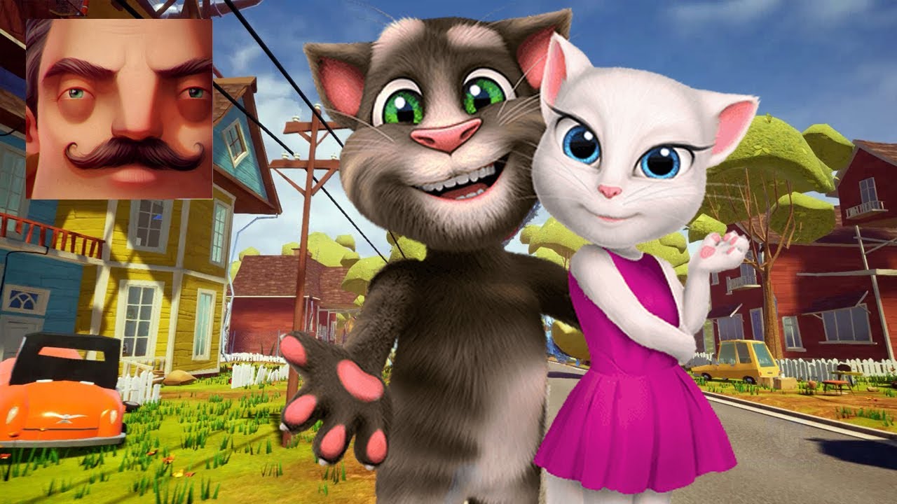 Hello Neighbor - My New Neighbor Baby My Talking Angela Act 1 Gameplay Walkthrough