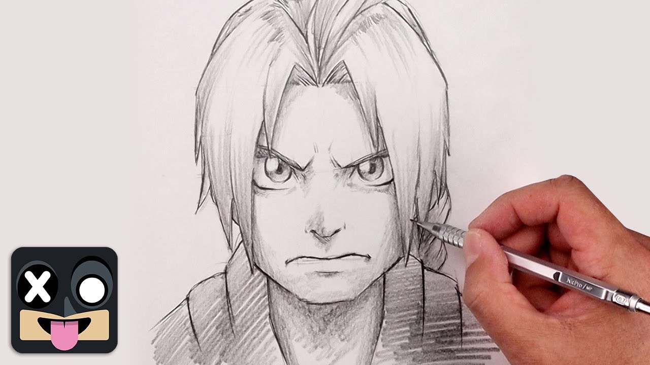 How To Draw Edward Elric | Full Metal Alchemist Step by Step Sketch Tutorial