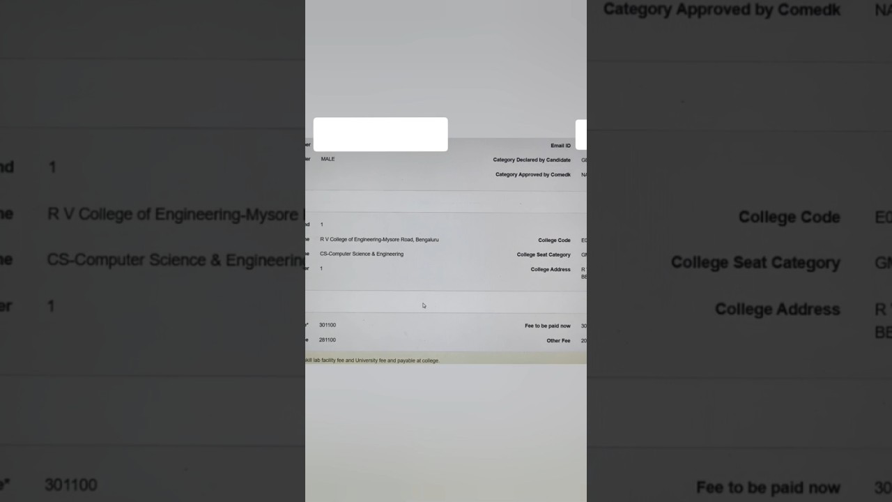 My Comedk round 1 result 2025. #comedk #comedk2025 #comedkchoicefilling #comedkround1 #comedkresult