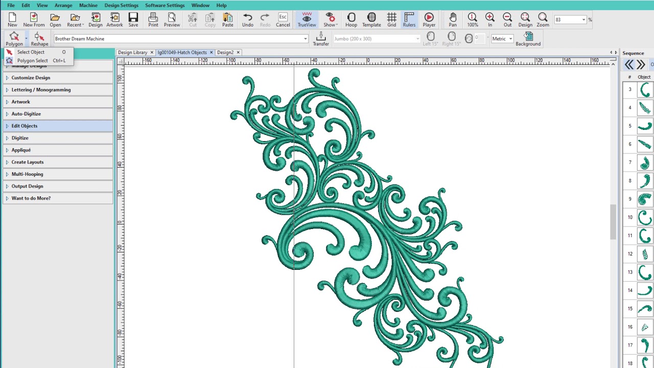 How to Extract Design Elements from a Stitch File