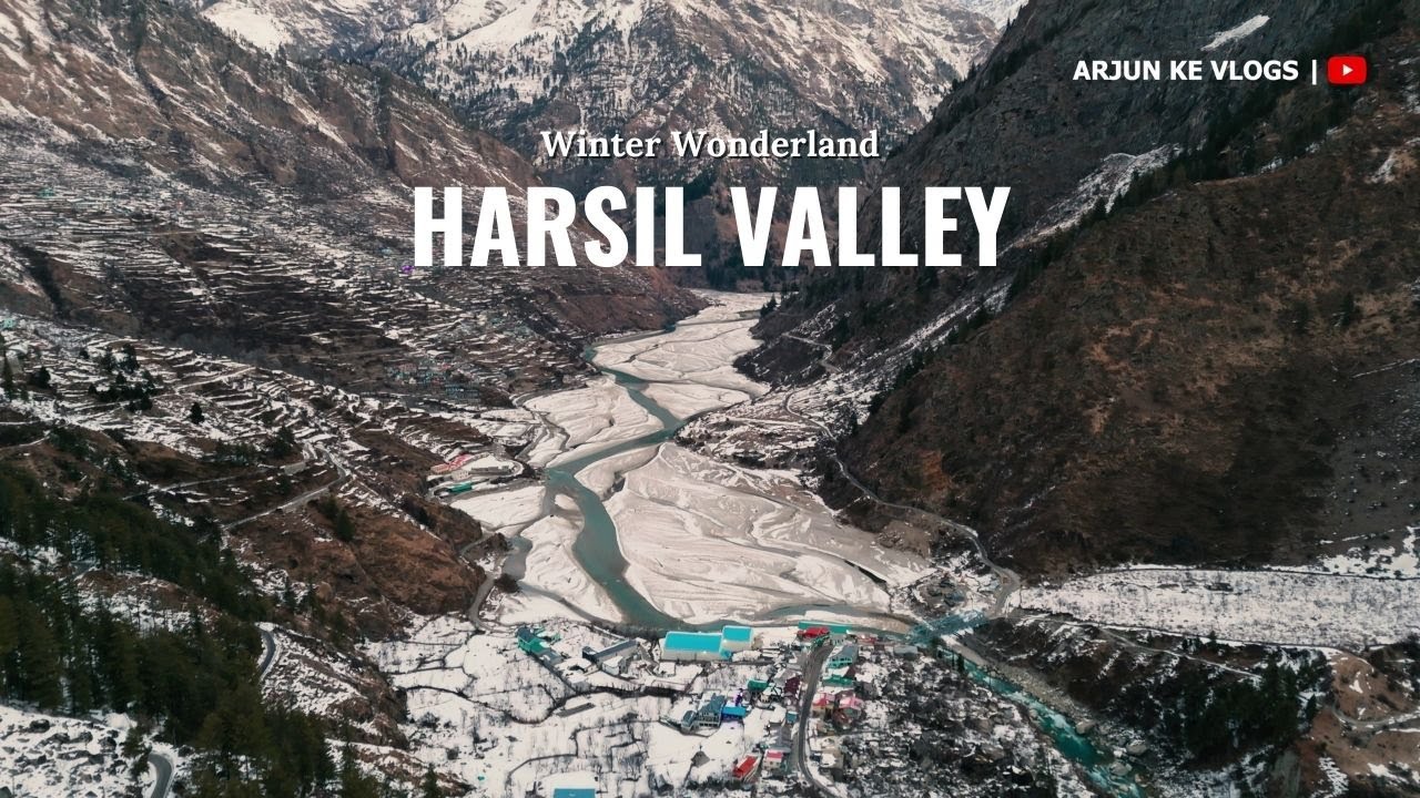 Harsil Valley in Winters | Snowfall | Beautiful Journey | Sukhi Top | Mukhawa | Winter wonderland 4K