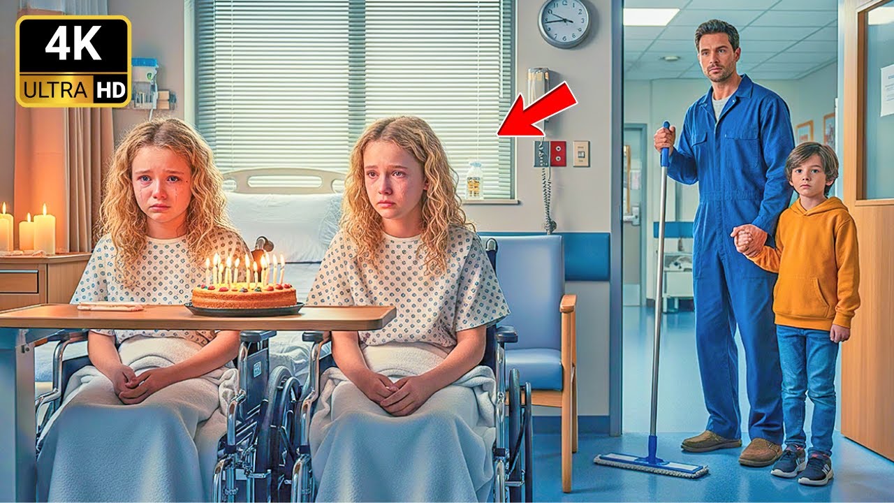 CEO's Paralyzed Twin Daughters Sat Alone At Their Birthday Cake — Until A Single Dad Said Can We...