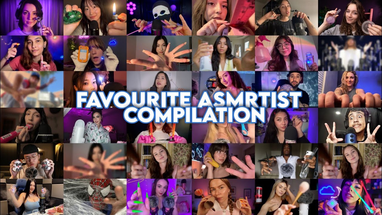 1 Hour of My Favorite  ASMRTIST Compilation (500+ Fast Triggers)