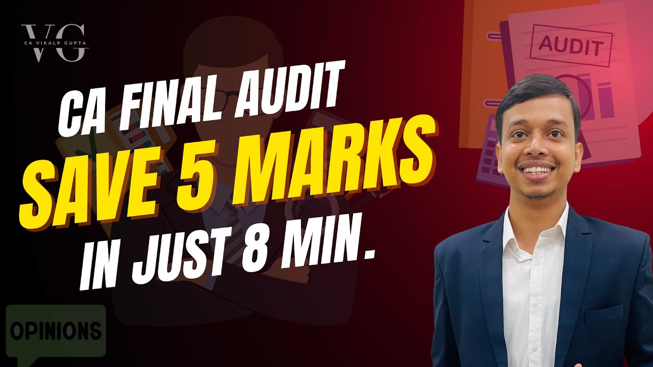 Draft Audit Opinion & Secure 5 Marks! 🚀🔥|| May 25