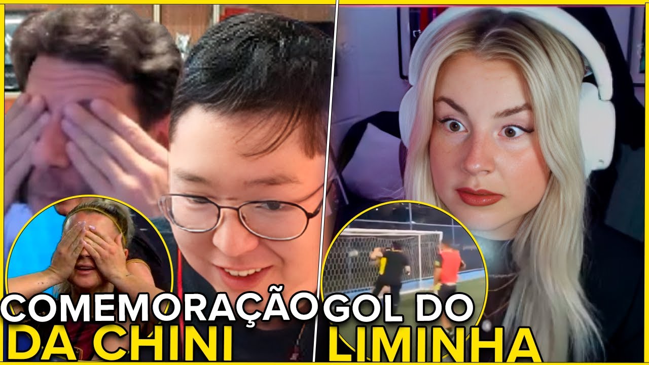 LIMINHA REAGE A COMEMORAÇÃO DA CHINI! - CHINI REAGE AO GOL DO LIMINHA